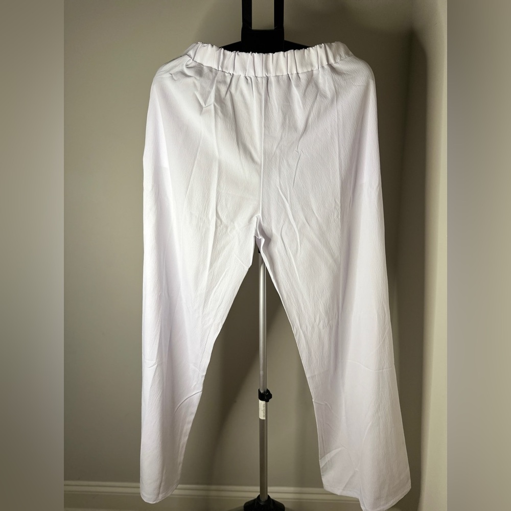Women's White Wide Leg Pants
